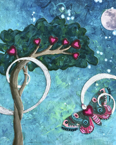 Follow your heart, it knows the way  -  6 x 6"