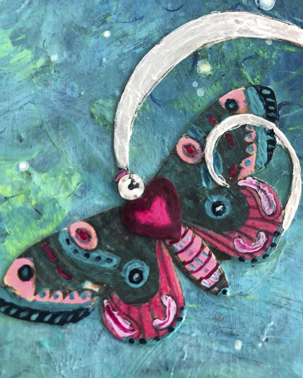 Follow your heart, it knows the way - 6 x 6" - Image 3