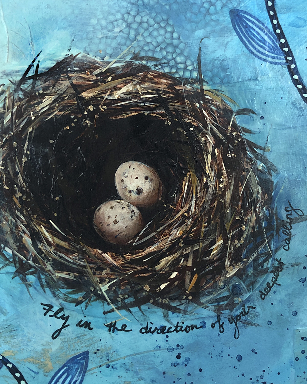 Fly in the direction of your deepest calling - 18 x 18" - Image 5