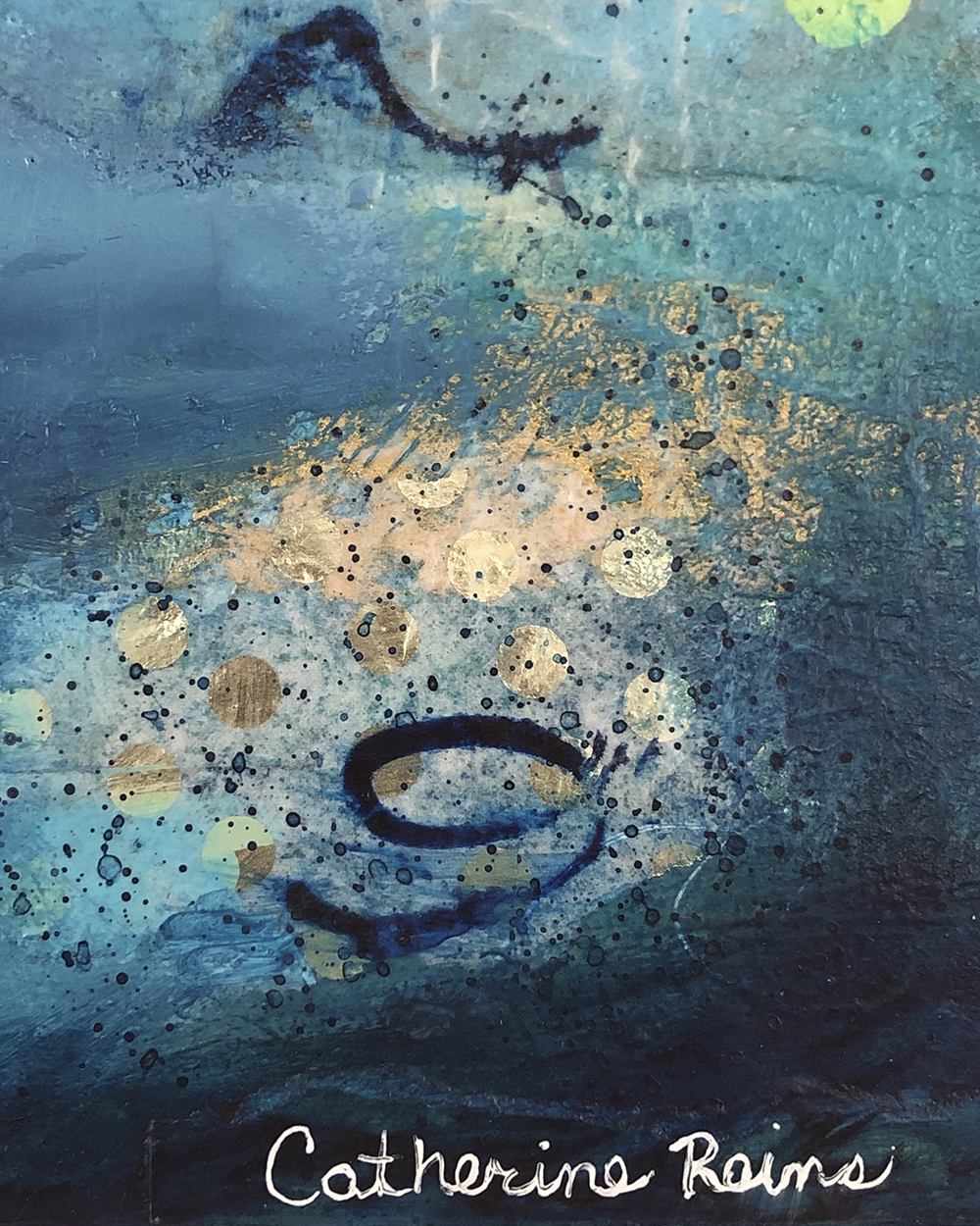 Living fully present and grateful, the door opens - 16 x 16" - Image 9