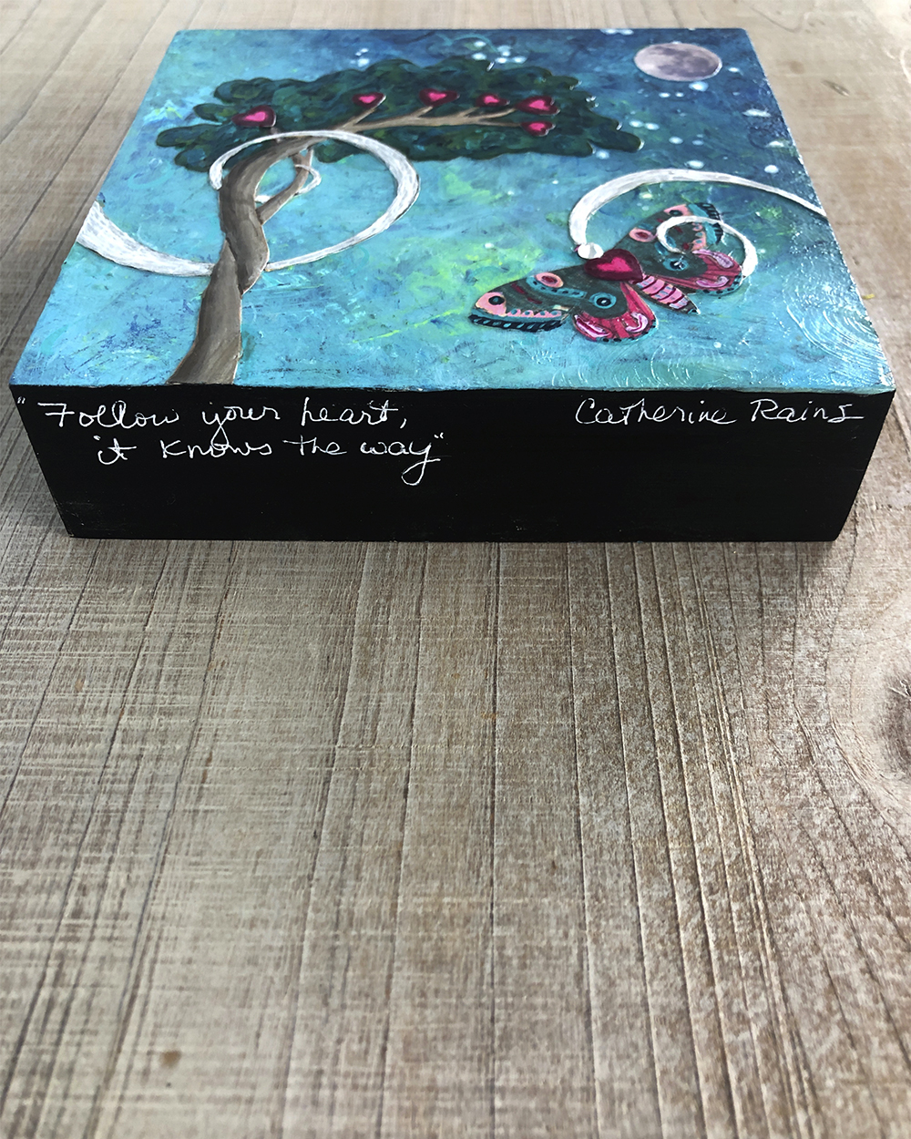 Follow your heart, it knows the way - 6 x 6" - Image 6
