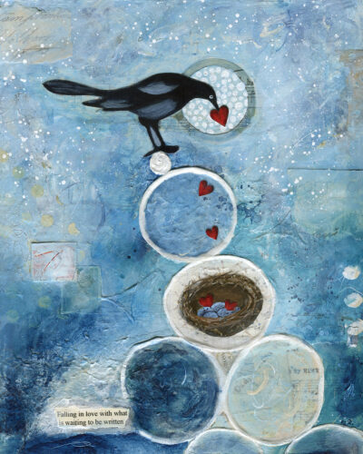 Falling in love with what is waiting to be written