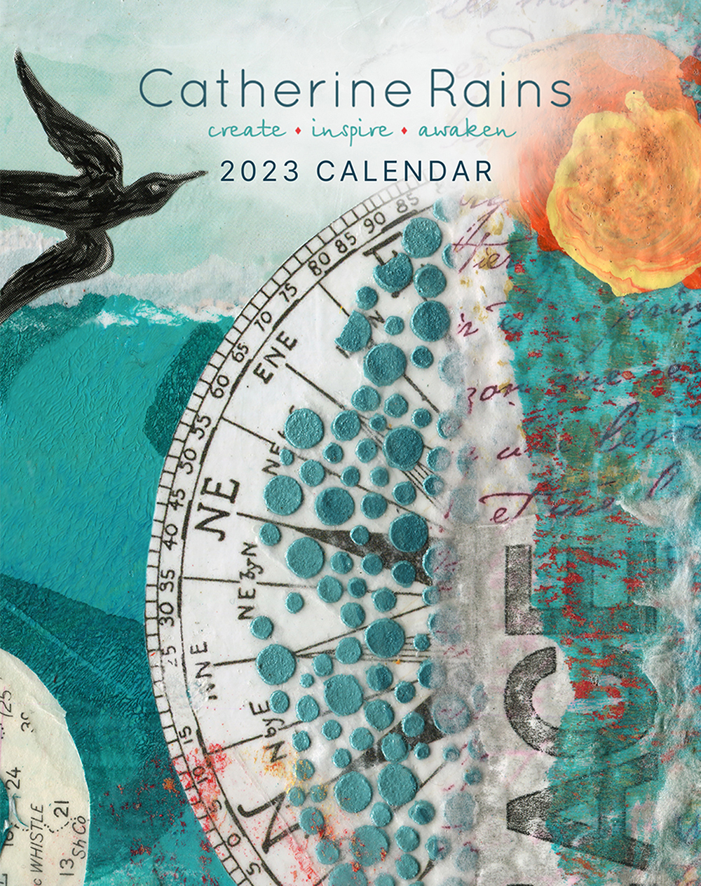 Cat Rains Artist Calendar 2023 (7 × 11 in)- FINAL (w/ perforati
