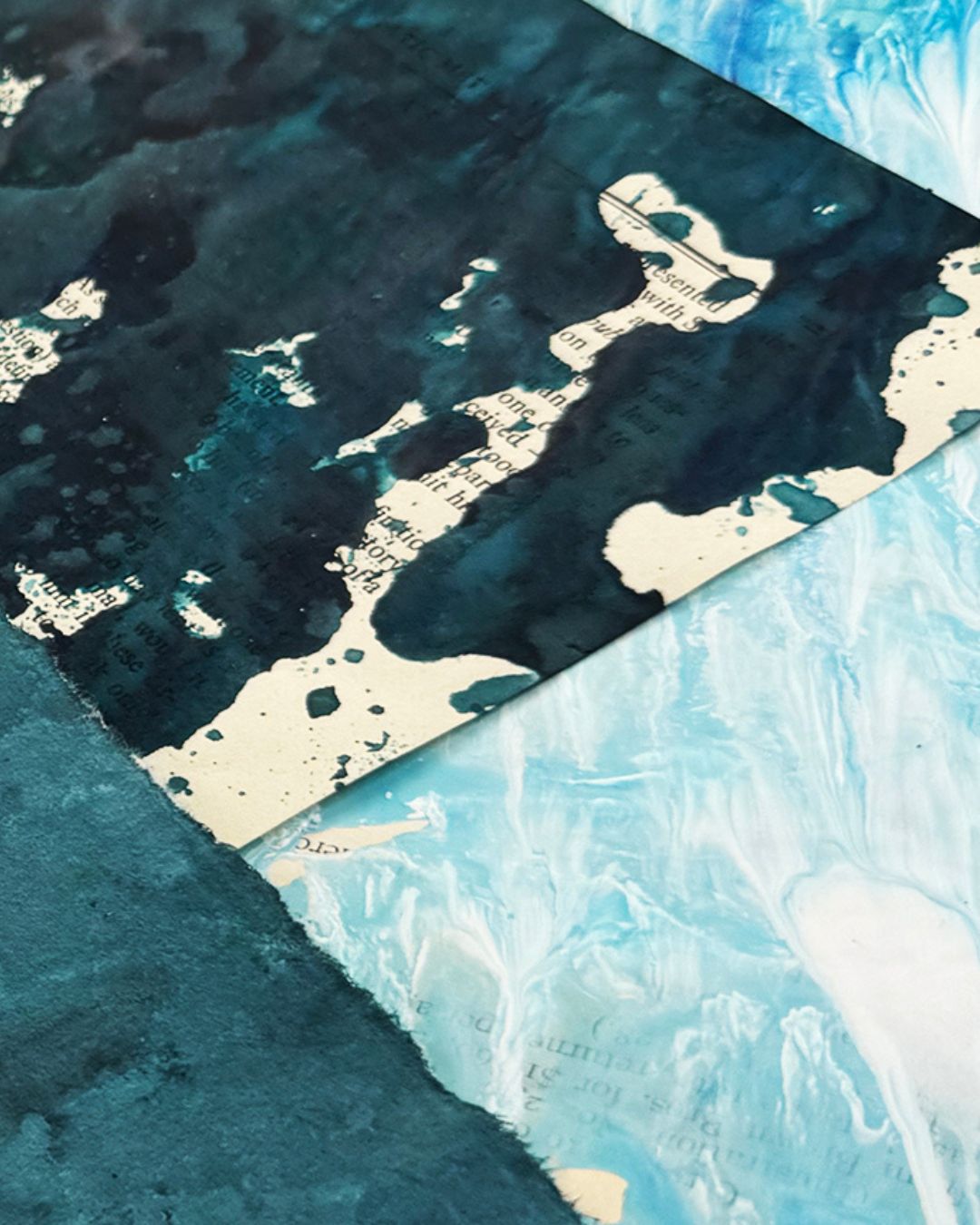 Easy Finger Painting Technique for Mixed Media Collage